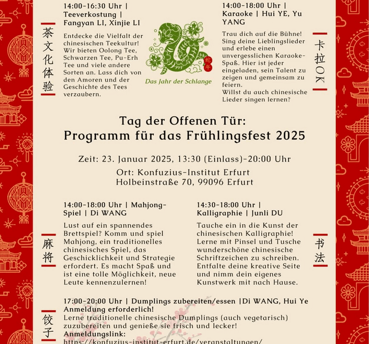 Tag der offenen Tür – Frühlingsfest 2025